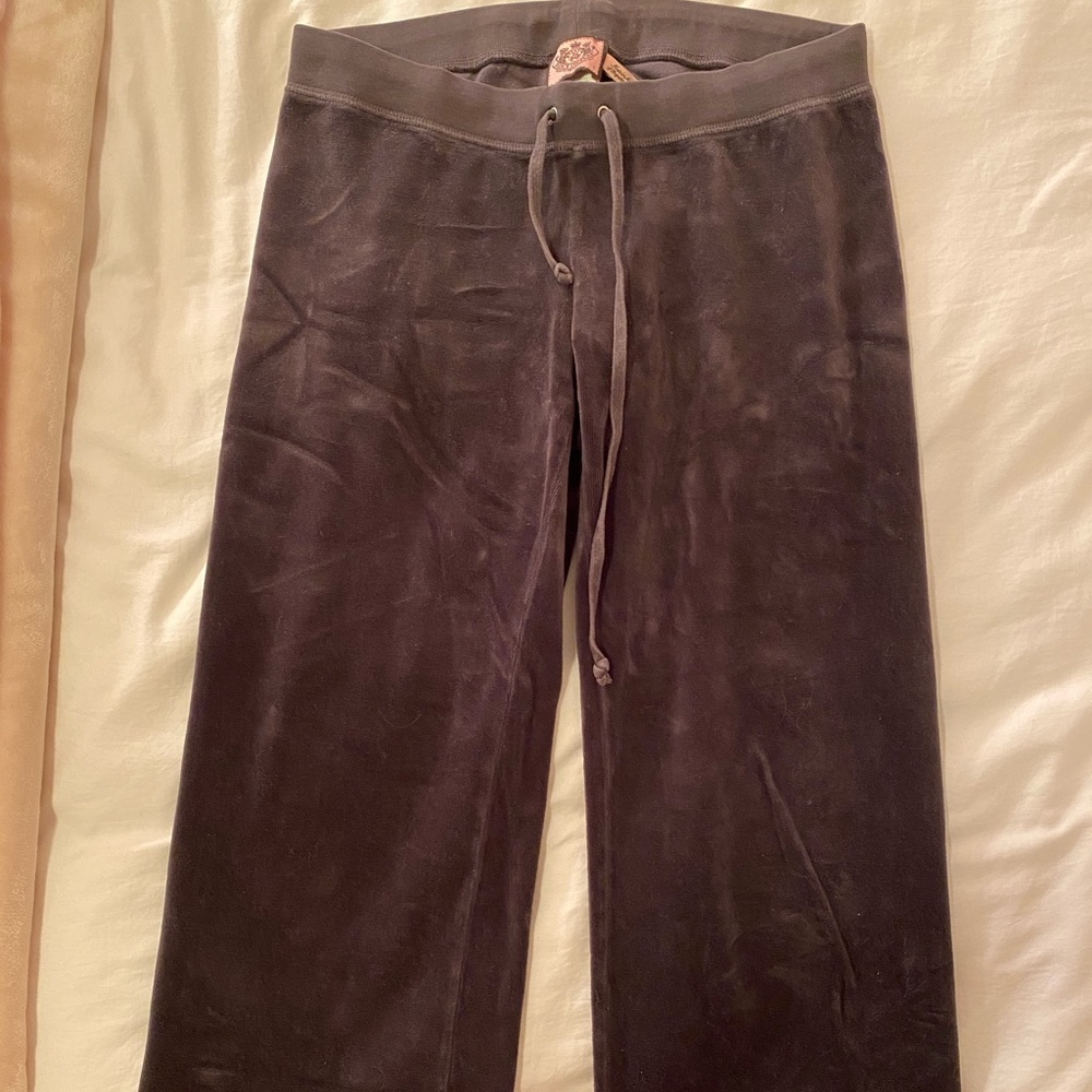 Juicy Couture Grey Velour Sweatpants — S